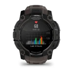 Смарт-годинник Garmin Instinct 3 Amoled, GPS, 50 mm. Чорний з коричневим силіконовим ремінцем 6 Смарт-годинник Garmin Instinct 3 Amoled, GPS, 50 mm. Чорний з коричневим силіконовим ремінцем 6