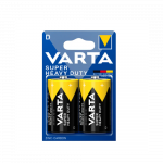 Батарейки D (R20) Varta, 1.5V, упаковка 24 шт., місткість 8000 мАг