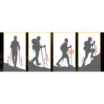 Трекінгова палиця Naturehike NH17D017-D, 56-120 см, чорна 4