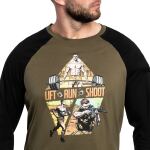 Футболка Long Sleeve Helikon-Tex Lift, Run, Shoot, Олива 3 Футболка Long Sleeve Helikon-Tex Lift, Run, Shoot, Олива 3