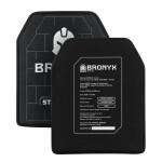 Керамічні бронеплити 6 класу Bronyx (комплект). Вага 6.6 кг. Розмір M (25х30 см)