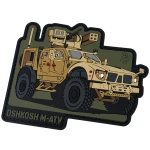 Патч (шеврон) «Oshkosh M-ATV» від Patch hunter. М’який ПВХ пластик. Койот 4 Патч (шеврон) «Oshkosh M-ATV» від Patch hunter. М’який ПВХ пластик. Койот 4