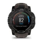Смарт-годинник Garmin Instinct 3 Amoled, GPS, 50 mm. Чорний з коричневим силіконовим ремінцем 10 Смарт-годинник Garmin Instinct 3 Amoled, GPS, 50 mm. Чорний з коричневим силіконовим ремінцем 10
