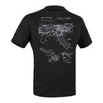 Футболка з малюнком "AK-47" Combat Black