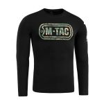 Футболка M-Tac Logo довгий рукав Чорна, black, чорний 3 Футболка M-Tac Logo довгий рукав Чорна, black, чорний 3