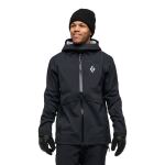 Мембранная мужская куртка Black Diamond Factor Shell, Black 2