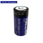 Акумуляторна батарея літієва CR123A/16340 700mAh з роз'ємом TYPE-C 3.7V Lithium 8 Акумуляторна батарея літієва CR123A/16340 700mAh з роз'ємом TYPE-C 3.7V Lithium 8