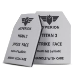 Титано-керамические бронеплиты 3 класса Hyperion (комплект). Вес 4 кг. Размер М (25х30 см) 2