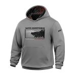 M-Tac кофта Hoodie Чорні Запорожці бавовна Hard, Світло-сірий