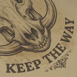 Футболка с рисунком "Keep The Way" Tan 499 5