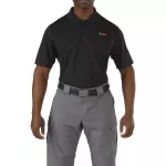 Футболка поло тактична з коротким рукавом "5.11 Pinnacle Short Sleeve Polo" Black