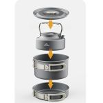 Zestaw naczyń (garnek, patelnia, czajnik) Naturehike CNK2450CF010, aluminium 5