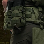 Двойной подсумок под магазины АК/АR (тканевый). Олива 7 Двойной подсумок под магазины АК/АR (тканевый). Олива 7