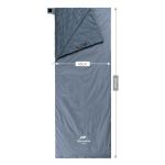 Спальний мішок Naturehike Ultralight LW180 NH21MSD09 XL сіро-синій лівий 2 Спальний мішок Naturehike Ultralight LW180 NH21MSD09 XL сіро-синій лівий 2