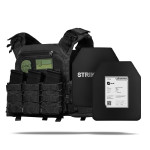 Бронежилет 3-го класу (PRO). Вага 3.4 кг. Поліетиленові плити 1.4 кг. Чорний