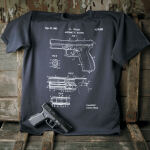 Футболка с рисунком "GLOCK Pistol Legend" Graphite 8