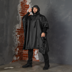 Пончо Pilgrim Rip-Stop Черное 2 Пончо Pilgrim Rip-Stop Черное 2