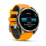 Смарт-часы Garmin Fenix 8, Amoled, Sapphire, Titanium из Spark Orange/Graphite 46 мм. Оранжевый 9 Смарт-часы Garmin Fenix 8, Amoled, Sapphire, Titanium из Spark Orange/Graphite 46 мм. Оранжевый 9