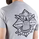 Футболка з малюнком "5.11 Tactical Train With Purpose" Heather Grey 5 Футболка з малюнком "5.11 Tactical Train With Purpose" Heather Grey 5
