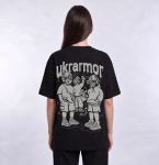 Футболка Ukrarmor x RSNK с авторским принтом. Черный 4 Футболка Ukrarmor x RSNK с авторским принтом. Черный 4
