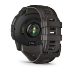 Смарт-годинник Garmin Instinct 3 Amoled, GPS, 50 mm. Чорний з коричневим силіконовим ремінцем 2