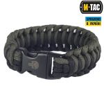 Браслет паракорд M-Tac Каратель 2 олива/чорний