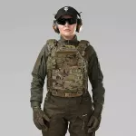 Плитоноска жіноча Warmor gen.3 FL SPECPROM (for Ladies). Без підсумків. Зі швидким боковим та верхнім скиданням (без плит). Мультикам 7
