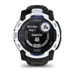 Смарт-годинник Garmin Instinct 3, 50mm, Solar, Whitestone with Black Band, GPS. Білий 7