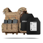 Бронежилет 3-го класу (PRO). Вага 3.4 кг. Поліетиленові плити 1.4 кг. Койот