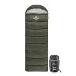 Спальник з капюшоном Naturehike U150, (від 11°C до -6°C), лівий. Зелений