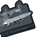 Патч (шеврон) «A10 Thunderbolt 2» від Patch hunter. М’який ПВХ пластик. Сірий 3 Патч (шеврон) «A10 Thunderbolt 2» від Patch hunter. М’який ПВХ пластик. Сірий 3