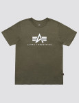 Футболка Alpha Industries Basic Logo Tee. Олива 4 Футболка Alpha Industries Basic Logo Tee. Олива 4