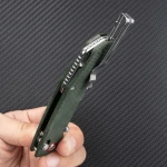 Ніж складаний SRM Asika 411L-MG. Зелений 4