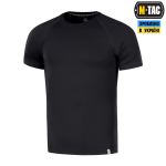 Футболка реглан M-Tac 93/7 Чорна, black, чорний