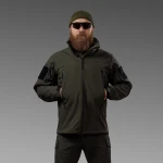 Куртка тактическая Softshell Hawk Jacket. Защита от ветра и влаги. Олива 3 Куртка тактическая Softshell Hawk Jacket. Защита от ветра и влаги. Олива 3
