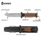 Ніж фіксований Gerber Strongarm. MagnaCut сталь. Койот 2