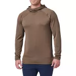 Термореглан 5.11 Tactical "Stratos Long Sleeve Hoodie" Major Brown