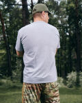 Футболка з малюнком "UA" Grey Melange 15