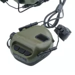 Тактические наушники EARMOR M32H с креплениями под каску ОЛИВА 3 Тактические наушники EARMOR M32H с креплениями под каску ОЛИВА 3