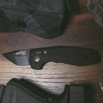 Розкладний ніж SOG SOG-TAC AU, Black, Compact, Tanto, Black/Compact/Tanto CA Special 10