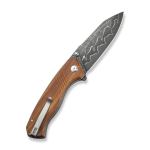 Ніж складаний Civivi Placoid Damascus / Guibourtia Wood, коричневий 2