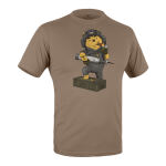 Футболка с рисунком "Мишка" Olive Drab
