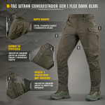 Штани M-Tac Conquistador Gen I Flex. Темна олива 7
