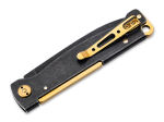 Ніж Boker Нiж Atlas Black Stonewash Brass, клинок 72 мм, сталь Sandvik 12C27 2