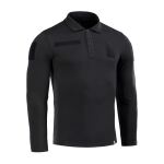 Поло тактическое M-Tac с длинным рукавом 65/35 Black, чорний 2
