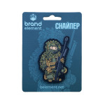Патч (шеврон) «Снайпер» від Brand Element. М’який ПВХ пластик 4