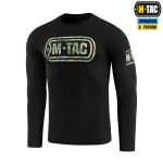 Футболка M-Tac Logo довгий рукав Чорна, black, чорний