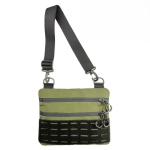 Мужская тактическая сумка через плечо HardKit RoKit Olive Black M MOLLE Velcro