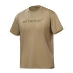 Мужская футболка с логотипом Logo Tee Ukrarmor. Cotton. Цвет койот