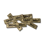Шеврон (нашивка) группа крови AB(IV) Rh(-), 2.5 х 12.5 см. Пиксель (мм-14) 4 Шеврон (нашивка) группа крови AB(IV) Rh(-), 2.5 х 12.5 см. Пиксель (мм-14) 4